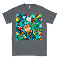 Charcoal Heather school boy coffe cup with camouflage seamless pattern bbs Classic Tee - BundleAndBundleShop