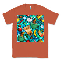Copper school boy coffe cup with camouflage seamless pattern bbs Classic Tee - BundleAndBundleShop