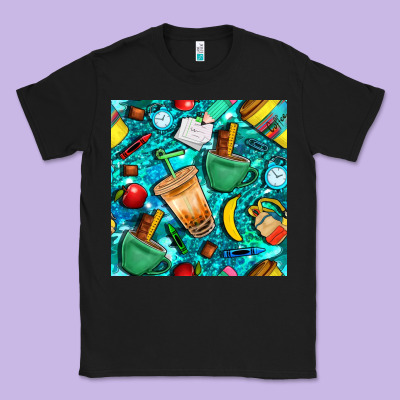 School Boy Coffe Cup With Camouflage Seamless Pattern Bbs Classic Tee Designed By Bundleandbundleshop