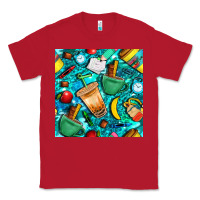 Red school boy coffe cup with camouflage seamless pattern bbs Classic Tee - BundleAndBundleShop