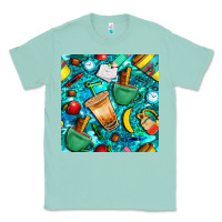 Seafoam school boy coffe cup with camouflage seamless pattern bbs Classic Tee - BundleAndBundleShop