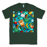 Sports Green school boy coffe cup with camouflage seamless pattern bbs Classic Tee - BundleAndBundleShop