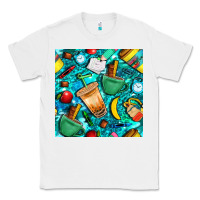 White school boy coffe cup with camouflage seamless pattern bbs Classic Tee - BundleAndBundleShop