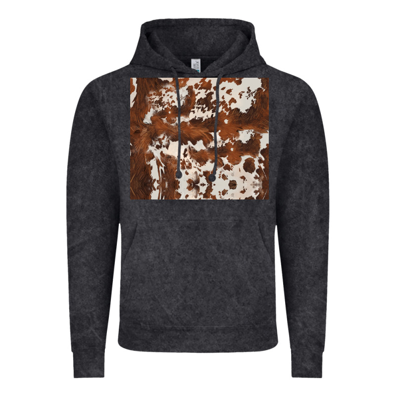 Brown Cowhide Vintage Hoodie by BarkalooDesign | Teevron