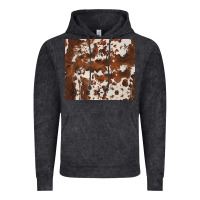 Vintage Black brown cowhide Vintage Hoodie - BarkalooDesign