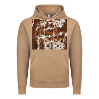 Vintage Coffee brown cowhide Vintage Hoodie - BarkalooDesign