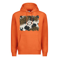 Carrot black and white cowhide background Premium Hoodie - BarkalooDesign