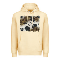 Pina Colada black and white cowhide background Premium Hoodie - BarkalooDesign