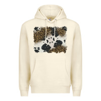 Sandshell black and white cowhide background Premium Hoodie - BarkalooDesign