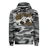 Slate Camo black and white cowhide background Premium Hoodie - BarkalooDesign