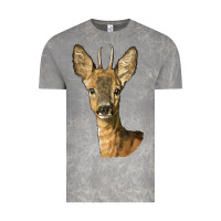 Cloud Rock Red brocket Deer Head Vintage Tee - LillyAllenDesigns