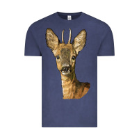 Vintage Denim Red brocket Deer Head Vintage Tee - LillyAllenDesigns