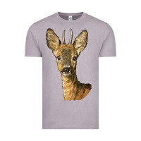 Vintage Zinc Red brocket Deer Head Vintage Tee - LillyAllenDesigns