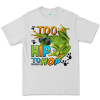 Dove Grey too hip to hop frog Premium Tee - LillyAllenDesigns