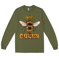 Army Green queen bee Long Sleeve Tee - Artiststas
