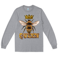 Heather Grey queen bee Long Sleeve Tee - Artiststas