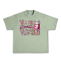 Oil Green v is for valentine versed Urban Heavy Tee - RacoonDesign