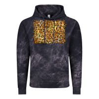 Cloud Black handdrawn leopard pattern yellow Vintage Hoodie - BarkalooDesign