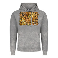 Cloud Rock handdrawn leopard pattern yellow Vintage Hoodie - BarkalooDesign