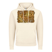 Vintage Artic handdrawn leopard pattern yellow Vintage Hoodie - BarkalooDesign