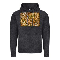 Vintage Black handdrawn leopard pattern yellow Vintage Hoodie - BarkalooDesign