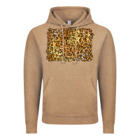 Vintage Coffee handdrawn leopard pattern yellow Vintage Hoodie - BarkalooDesign