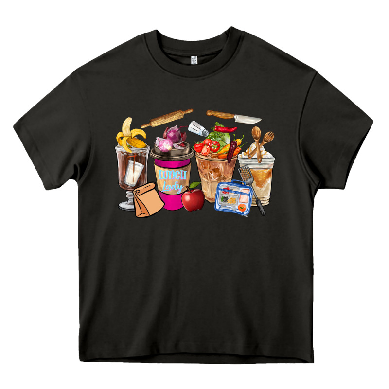 Lunch Lady Coffee Cups Heavy Core Tee by FaDigitalArtStudio | Teevron