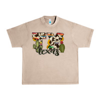 French Oak texas state cowhide serape cactus Urban Heavy Tee - RanaPortraitStore