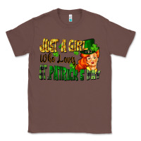 Chestnut Just a girl who loves St. Patrick's Day Classic Tee - FaDigitalArtStudio
