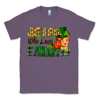 Lavender Just a girl who loves St. Patrick's Day Classic Tee - FaDigitalArtStudio