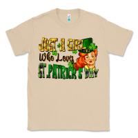 Mushroom Just a girl who loves St. Patrick's Day Classic Tee - FaDigitalArtStudio