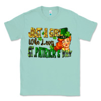 Seafoam Just a girl who loves St. Patrick's Day Classic Tee - FaDigitalArtStudio