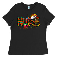Black nurse taco mexico Ladies Tee - CowhideDigitalArt