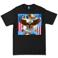 Black America Eagle Premium Tee - CowhideDigitalArt