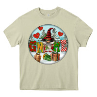 Mossy Christmas Gnome Heavy Core Tee - FaDigitalArtStudio