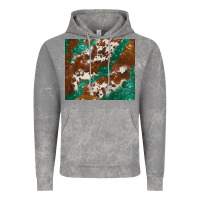 Cloud Rock brown cowhide glitter Vintage Hoodie - BarkalooDesign