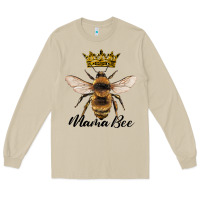 Mushroom mama bee with crown Long Sleeve Tee - Artiststas