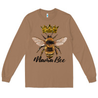 Toasted Coconut mama bee with crown Long Sleeve Tee - Artiststas