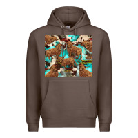 Coffee astec cowhide highlands cow Premium Hoodie - BarkalooDesign