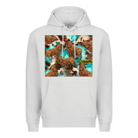 Dove Grey astec cowhide highlands cow Premium Hoodie - BarkalooDesign