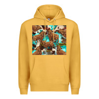 Mustard astec cowhide highlands cow Premium Hoodie - BarkalooDesign