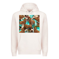 Pale Pink astec cowhide highlands cow Premium Hoodie - BarkalooDesign