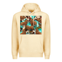 Pina Colada astec cowhide highlands cow Premium Hoodie - BarkalooDesign