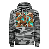 Slate Camo astec cowhide highlands cow Premium Hoodie - BarkalooDesign