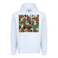 White astec cowhide highlands cow Premium Hoodie - BarkalooDesign