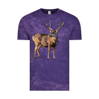 Cloud Purple Mule Buck Deer Vintage Tee - LillyAllenDesigns