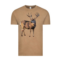 Vintage Coffee Mule Buck Deer Vintage Tee - LillyAllenDesigns