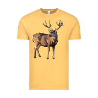 Vintage Mustard Mule Buck Deer Vintage Tee - LillyAllenDesigns