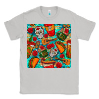 Moon Dust hispanic heritage month coffee cups and taco with glitter and leopard  Classic Tee - BundleAndBundleShop