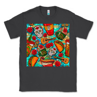 Smoke hispanic heritage month coffee cups and taco with glitter and leopard  Classic Tee - BundleAndBundleShop